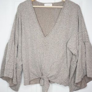 Lavender Field Tie Knot Top